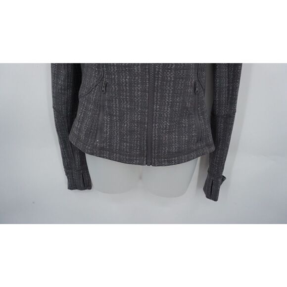 Lululemon Forme Jacket Cuffins Ziggy Wee October Angel Wing Grey Women's Size XS - Picture 5 of 9